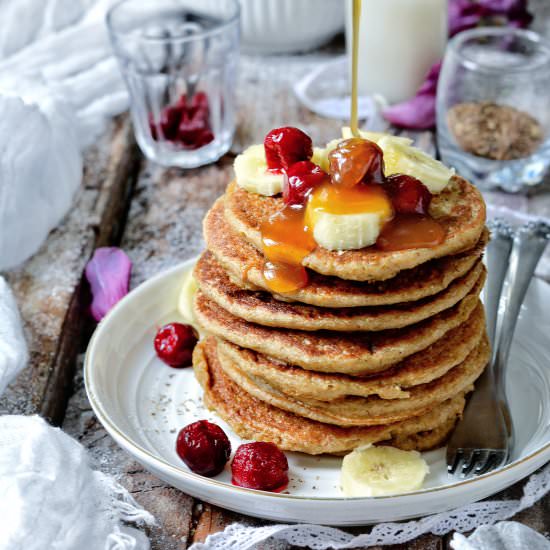 Vegan Gluten Free Chaï Pancakes