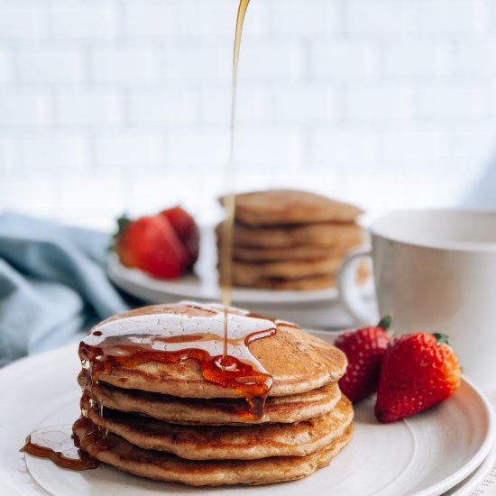 Whole Wheat Sourdough Pancakes