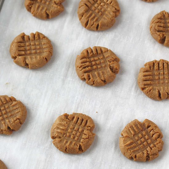 Flourless Peanut Butter Cookies