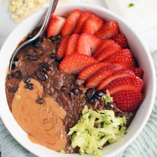 Chocolate Zucchini Oatmeal