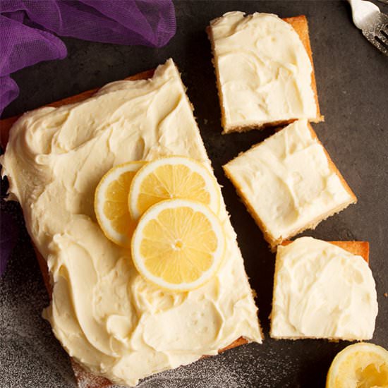 Light and Moist Lemon Traybake