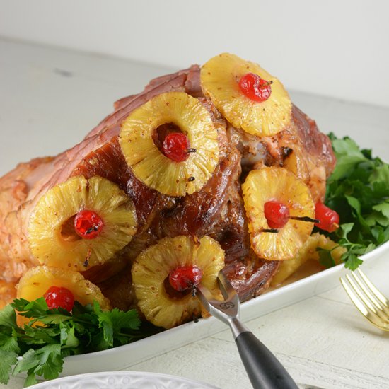 Honey Baked Pineapple Ham