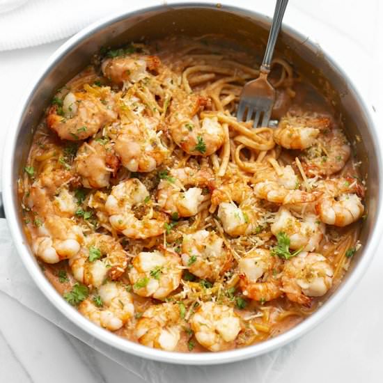 Parma Rosa Shrimp Pasta