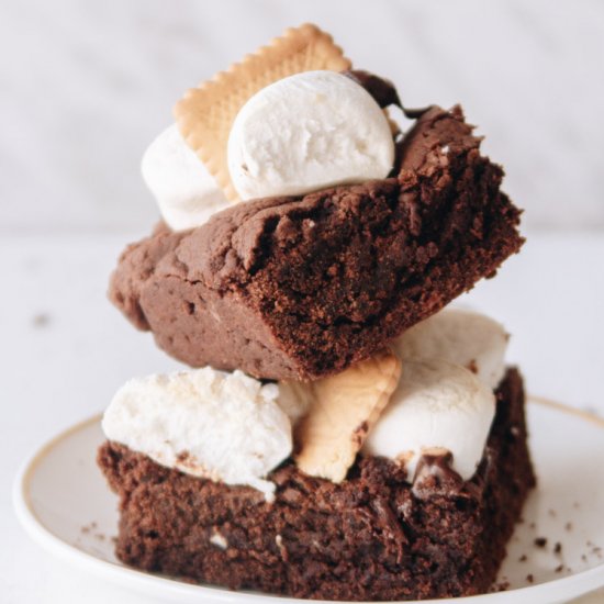 Vegan S’more Pot Brownie