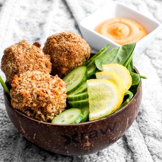 Oil-Free Crispy Sweet Potato Balls