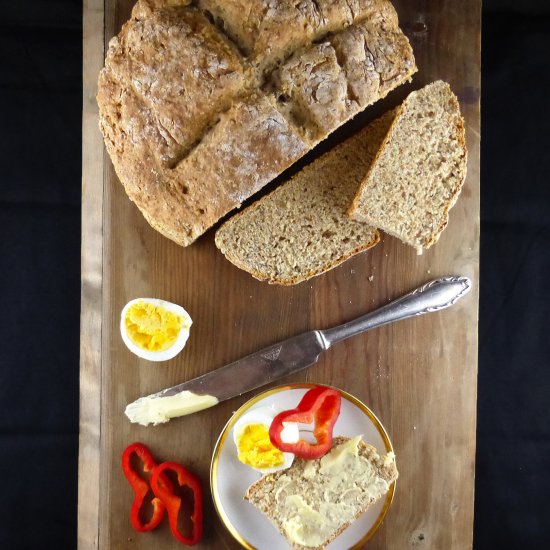 Spelt Soda Bread with Chia Seeds