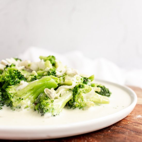 Creamed broccoli