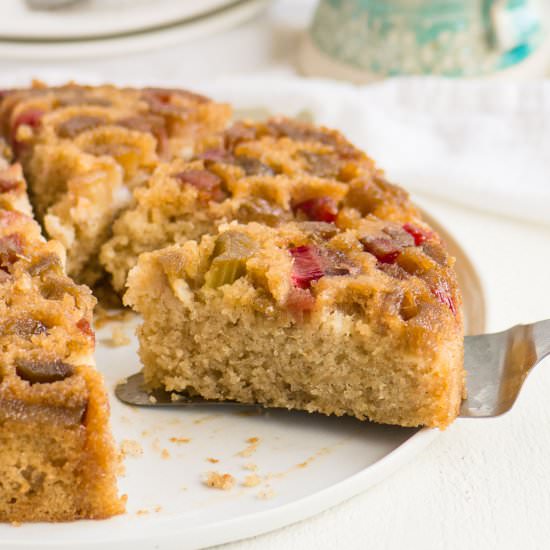 Rhubarb Upside-Down Cake