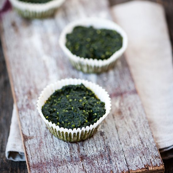 Green muffins