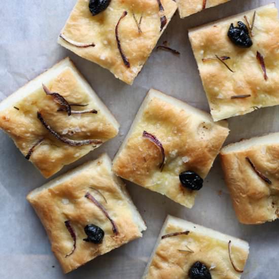 Rosemary, Onion, & Olive Focaccia