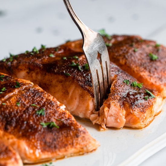 Baked Honey Cajun Salmon