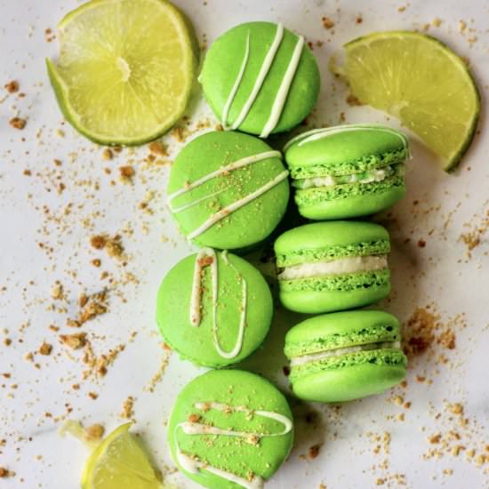 Key Lime Pie Macarons