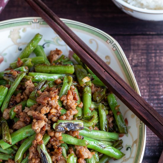 Garlic Pork & Dry Fried Green Beans