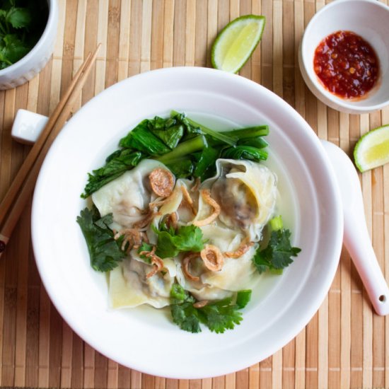 Easy wonton soup