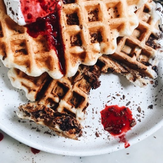 Vegan Chocolate Chip Waffles