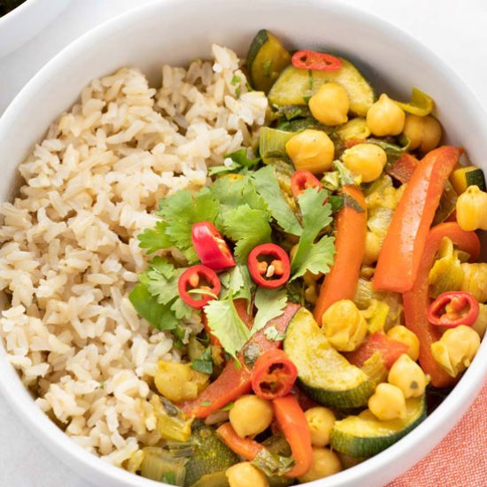 Yellow Chickpea Curry