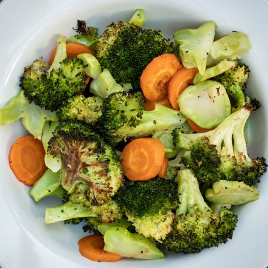 Roasted Broccoli and Carrots