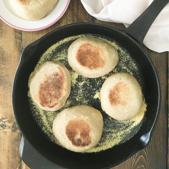 sourdough english muffins