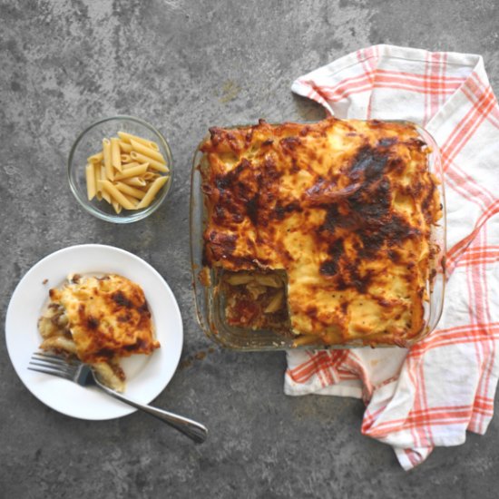 Macaroni Bechamel with Ground Beef