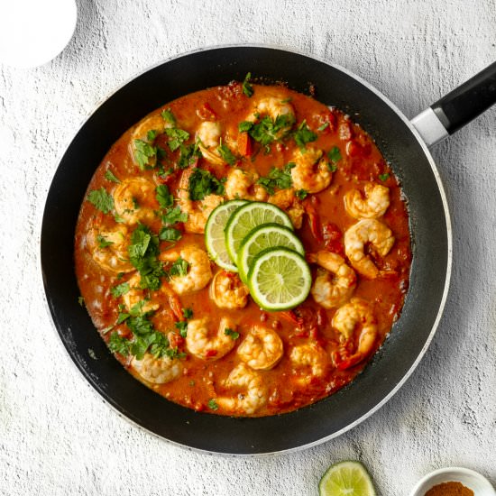 Easy Coconut Lime Shrimp Curry