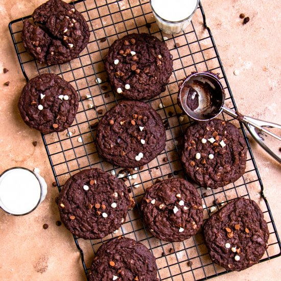 Double Chocolate Chip Cookies