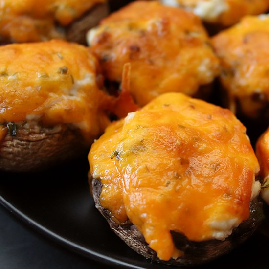 Air Fryer Stuffed Mushrooms