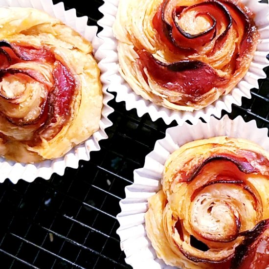 Chorizo Rose Tarts