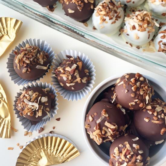 German Chocolate Cake Balls