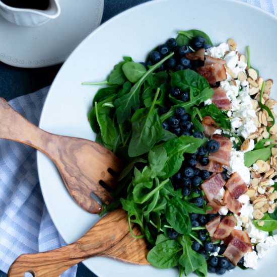 Blueberry, Bacon and Feta Salad