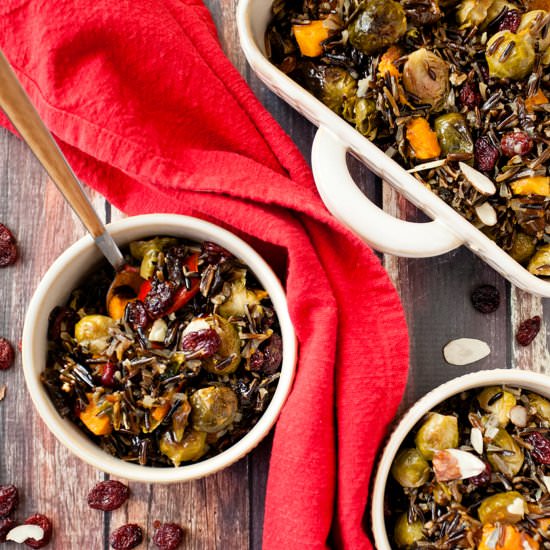 Roasted Vegetable Wild Rice Salad