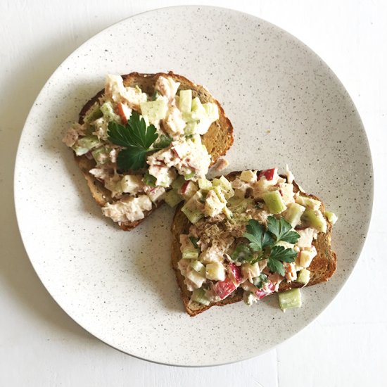 Open Face Tuna Sandwich