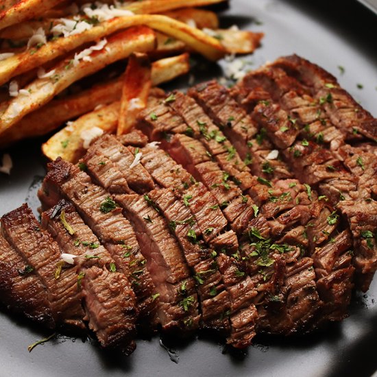 Cast-Iron Skillet Flank Steak