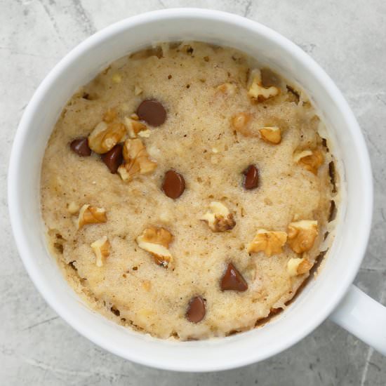 Chocolate Chip Banana Mug Cake