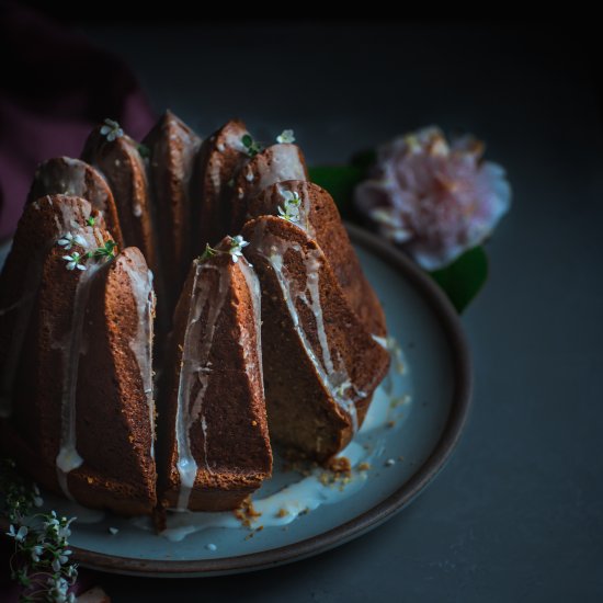 Grapefruit Rose Bundt Cake