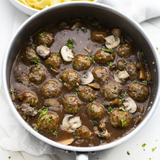 Brown Gravy Meatballs