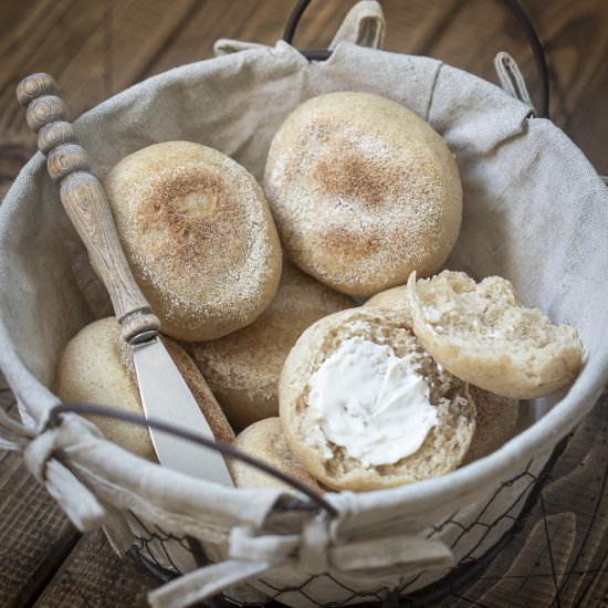 Sourdough english muffins