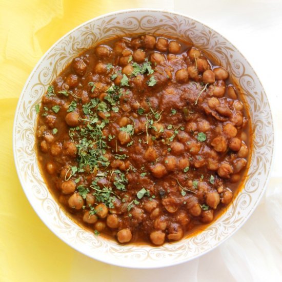 Chana Masala / Chickpeas Curry