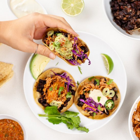 Vegan Jackfruit Tacos (Gluten-free)