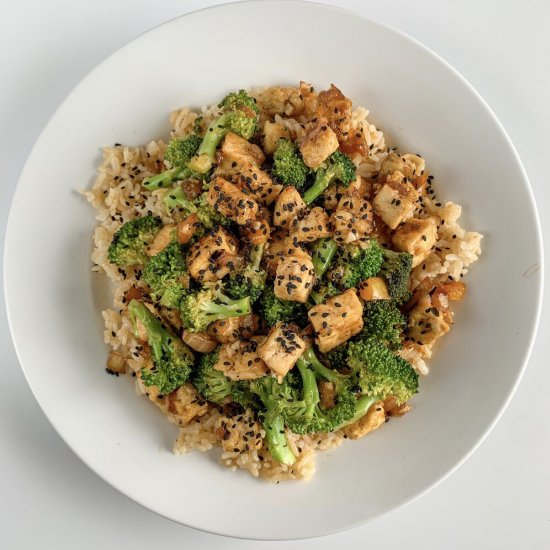 Stir Fry Tofu and Brocolli