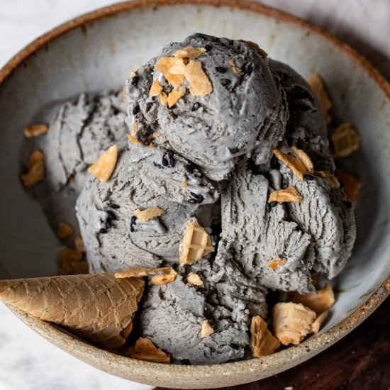 Black Sesame Ice Cream