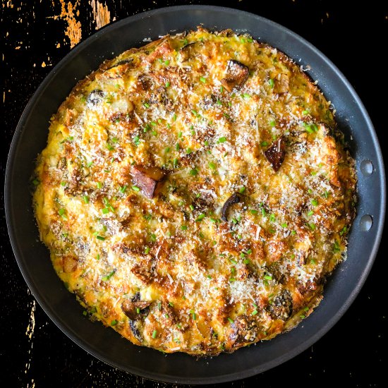 Roasted Vegetable-Truffle Frittata