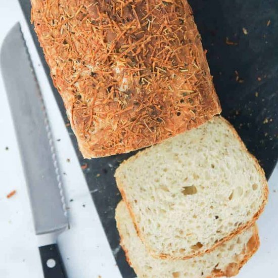 No-Knead Parmesan Rosemary Bread