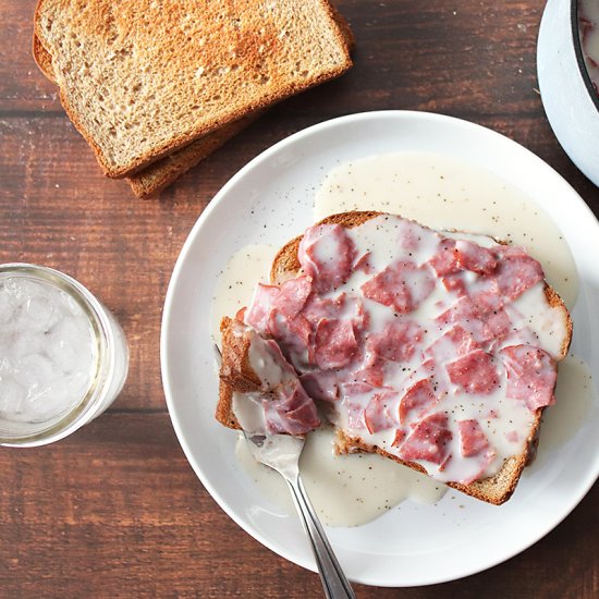 Creamed Chipped Beef on Toast