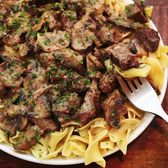 Instant Pot Beef Stroganoff