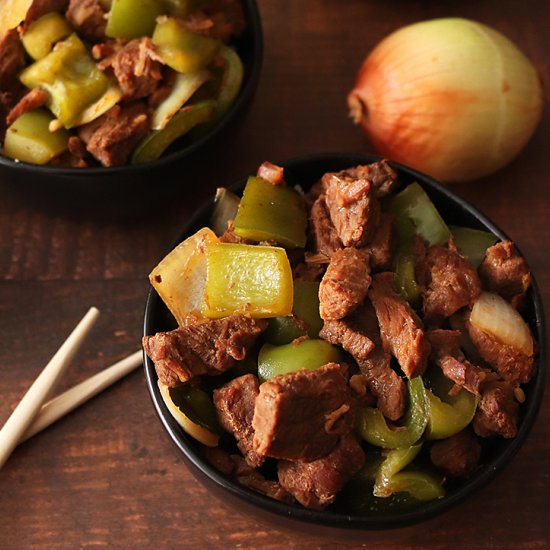 Instant Pot Ginger Pepper Steak