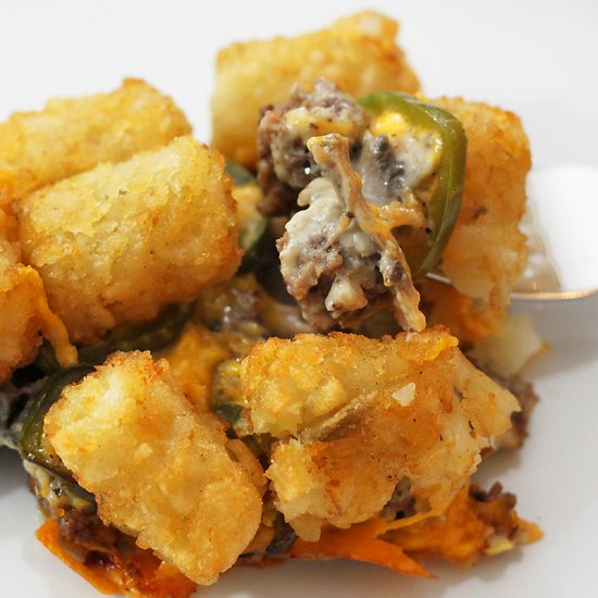 Spicy Tater Tot Casserole