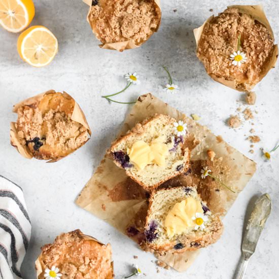 Lemon Blueberry Pantry Muffins