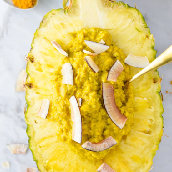 Microwave Turmeric Latte Pineapple