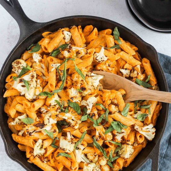 Vegan Roasted Red Pepper Pasta