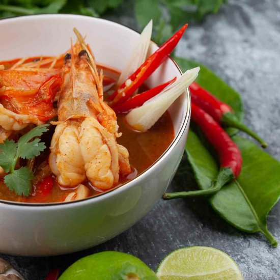 Tom Yum Goong Thai Spicy Soup